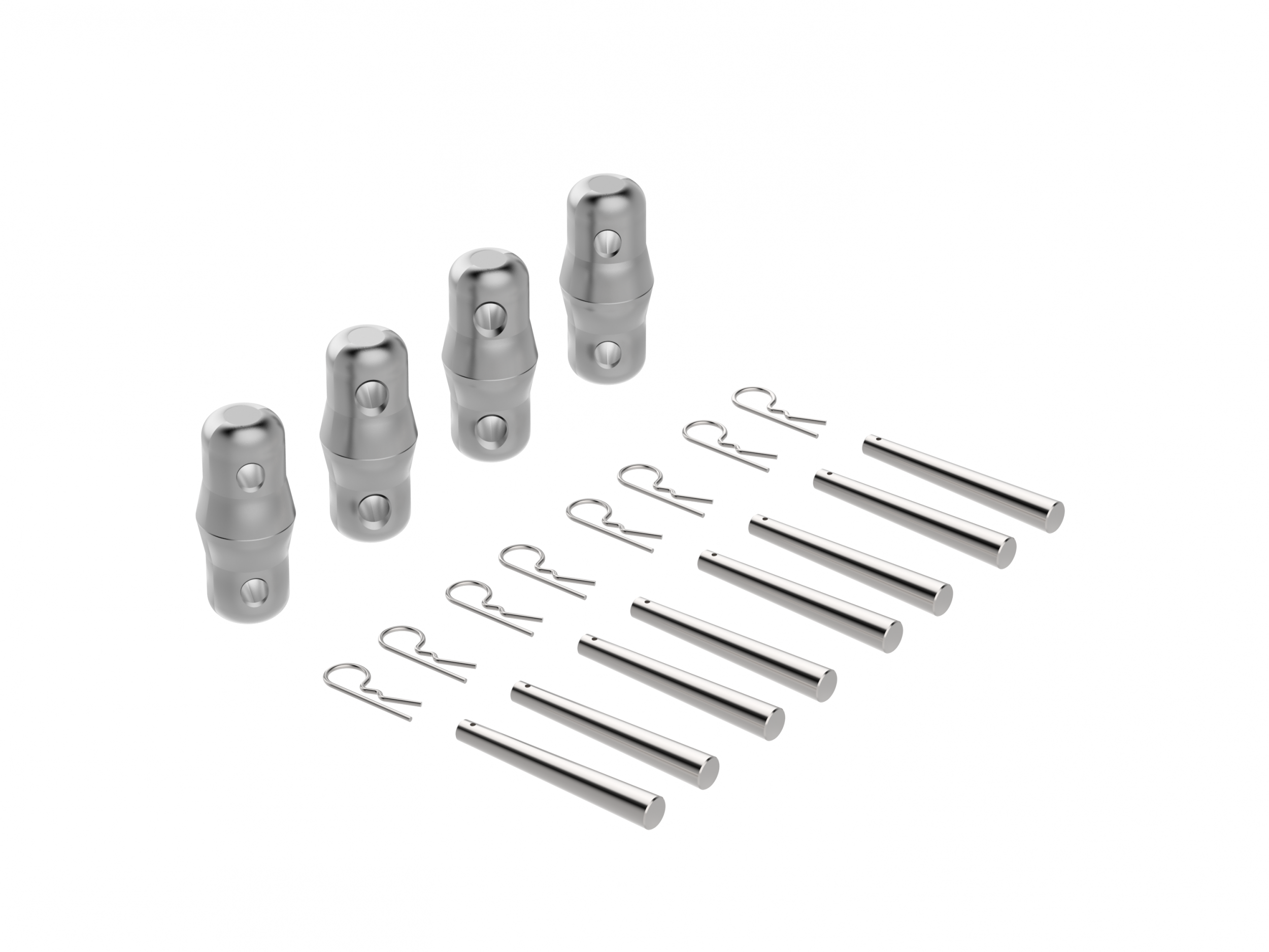 PROEL PLQSET02PLUS - Sistema di connessione rapida con 4 ogive 8 spine e 8 molle per truss QUADRO